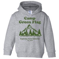 Camp Green Flag Exploring Better Behavior Est 2023 Toddler Hoodie