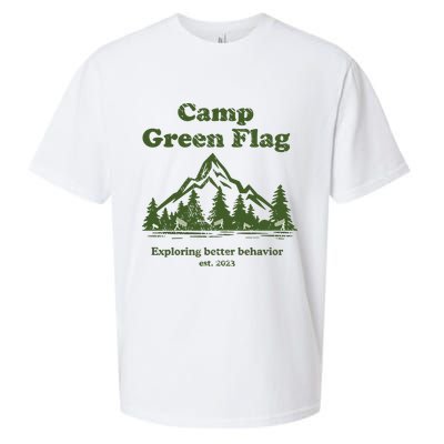 Camp Green Flag Exploring Better Behavior Est 2023 Sueded Cloud Jersey T-Shirt