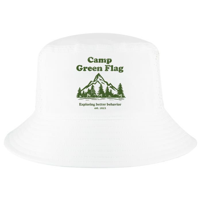 Camp Green Flag Exploring Better Behavior Est 2023 Cool Comfort Performance Bucket Hat