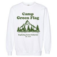 Camp Green Flag Exploring Better Behavior Est 2023 Garment-Dyed Sweatshirt