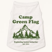 Camp Green Flag Exploring Better Behavior Est 2023 Doggie Tank