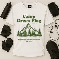Camp Green Flag Exploring Better Behavior Est 2023 Performance Shirt
