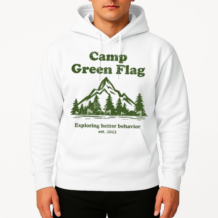 Camp Green Flag Exploring Better Behavior Est 2023 Hoodie