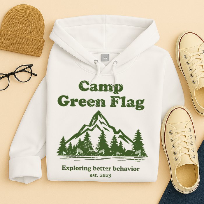 Camp Green Flag Exploring Better Behavior Est 2023 Hoodie