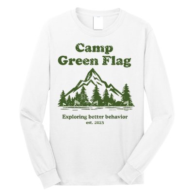 Camp Green Flag Exploring Better Behavior Est 2023 Long Sleeve Shirt