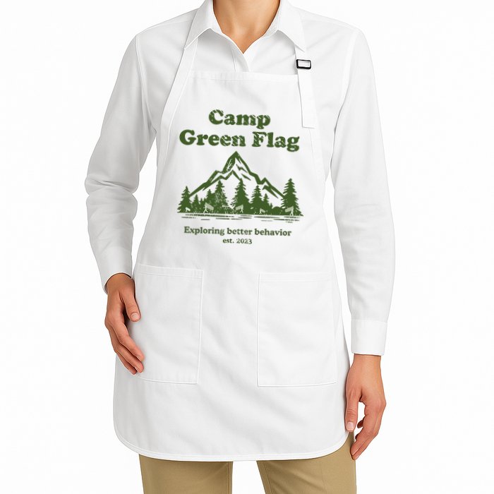 Camp Green Flag Exploring Better Behavior Est 2023 Apron
