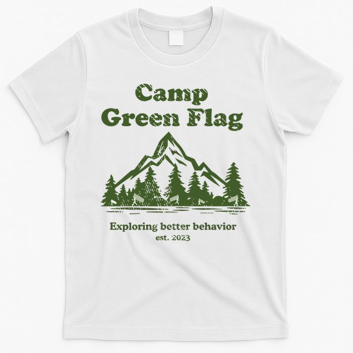 Camp Green Flag Exploring Better Behavior Est 2023 T-Shirt