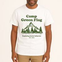 Camp Green Flag Exploring Better Behavior Est 2023 Tall T-Shirt