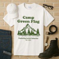 Camp Green Flag Exploring Better Behavior Est 2023 Tall T-Shirt