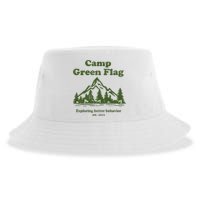Camp Green Flag Exploring Better Behavior Est 2023 Sustainable Bucket Hat