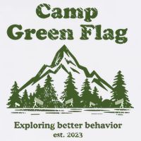 Camp Green Flag Exploring Better Behavior Est 2023 Button