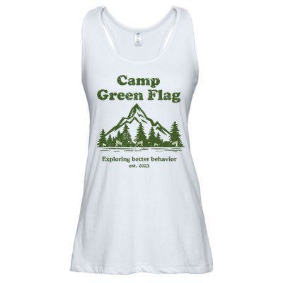 Camp Green Flag Exploring Better Behavior Est 2023 Ladies Essential Flowy Tank