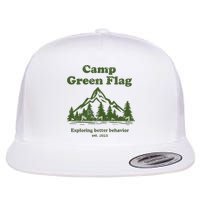 Camp Green Flag Exploring Better Behavior Est 2023 Flatbill Hat