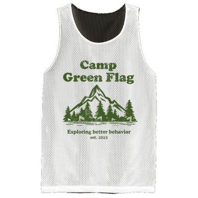 Camp Green Flag Exploring Better Behavior Est 2023 Mesh Reversible Basketball Jersey Tank