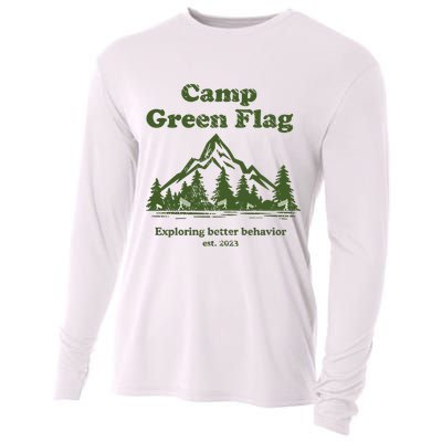 Camp Green Flag Exploring Better Behavior Est 2023 Cooling Performance Long Sleeve Crew