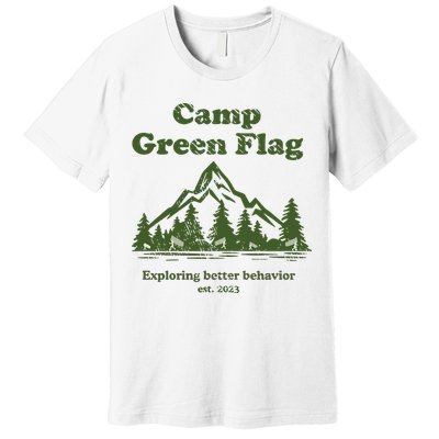 Camp Green Flag Exploring Better Behavior Est 2023 Premium T-Shirt