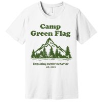 Camp Green Flag Exploring Better Behavior Est 2023 Premium T-Shirt