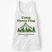 Camp Green Flag Exploring Better Behavior Est 2023 Womens Tank Top