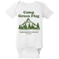 Camp Green Flag Exploring Better Behavior Est 2023 Baby Bodysuit