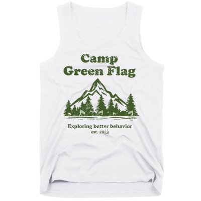 Camp Green Flag Exploring Better Behavior Est 2023 Tank Top