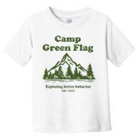 Camp Green Flag Exploring Better Behavior Est 2023 Toddler T-Shirt