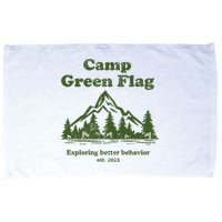 Camp Green Flag Exploring Better Behavior Est 2023 Microfiber Hand Towel