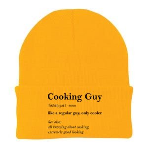 Cooking Guy Funny Definition Knit Cap Winter Beanie