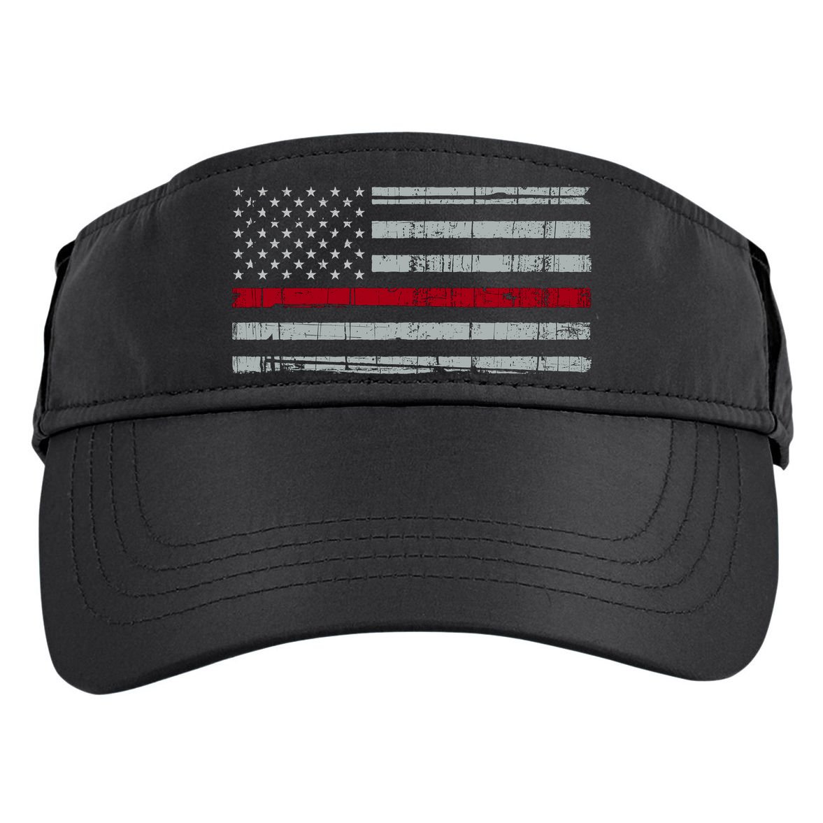 Cool Gift Firefighter Thin Red Line Flag Adult Drive Performance Visor