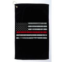 Cool Gift Firefighter Thin Red Line Flag Golf Towel