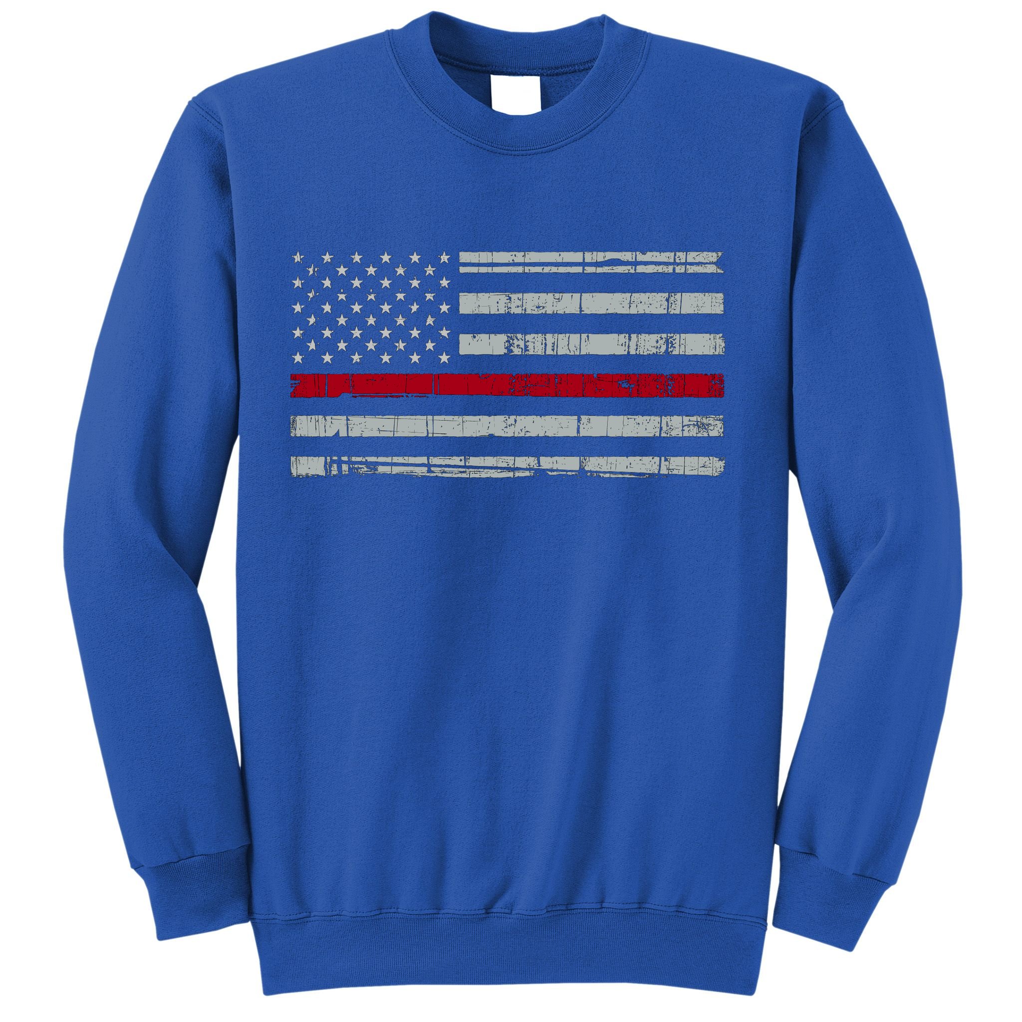 Cool Gift Firefighter Thin Red Line Flag Sweatshirt