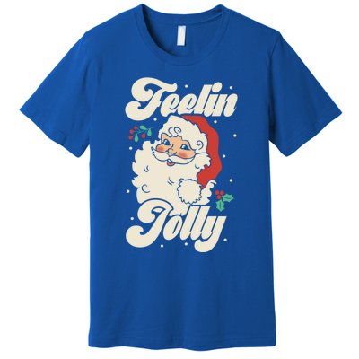 Christmas Gift Feeling Jolly Retro Vintage Santa Gift Premium T-Shirt