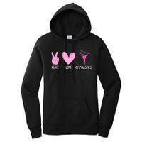 Cool Gymnastics For Gymnast Sports Peace Love Women's Pullover Hoodie