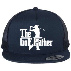 Cool Golf Father Flat Bill Trucker Hat