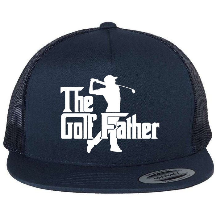 Cool Golf Father Flat Bill Trucker Hat