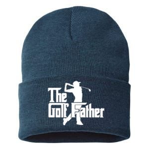 Cool Golf Father Sustainable Knit Beanie