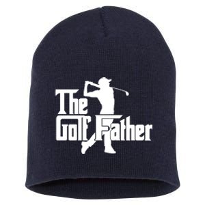 Cool Golf Father Short Acrylic Beanie