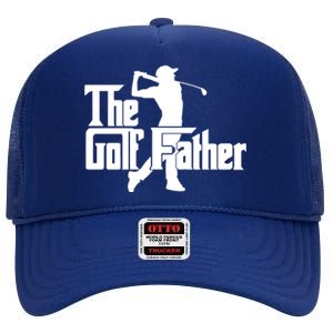 Cool Golf Father High Crown Mesh Back Trucker Hat