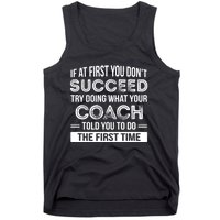 Coach Gift Funny Appreciation Tank Top