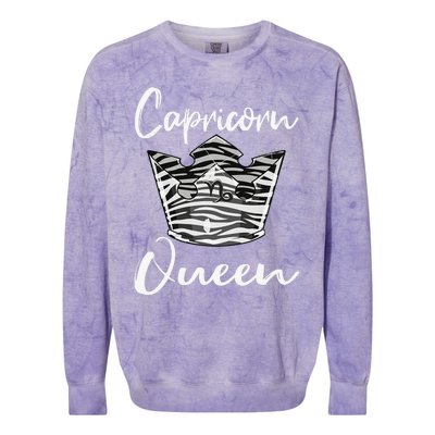 Capricorn Gifts Funny Dec Jan Birthday Astrology Zodiac Sign Colorblast Crewneck Sweatshirt