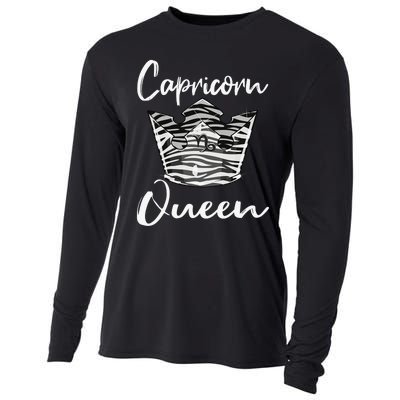 Capricorn Gifts Funny Dec Jan Birthday Astrology Zodiac Sign Cooling Performance Long Sleeve Crew