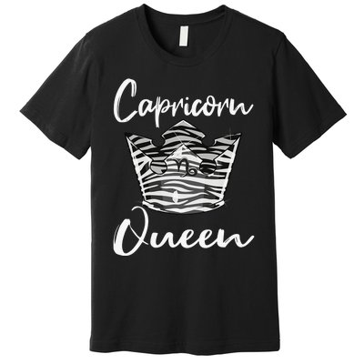 Capricorn Gifts Funny Dec Jan Birthday Astrology Zodiac Sign Premium T-Shirt