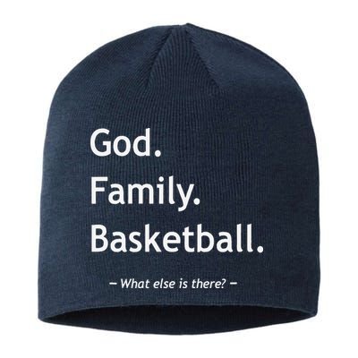 Christian God Family Basketball Jesus Christ Christianity Sustainable Beanie