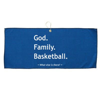 Christian God Family Basketball Jesus Christ Christianity Large Microfiber Waffle Golf Towel