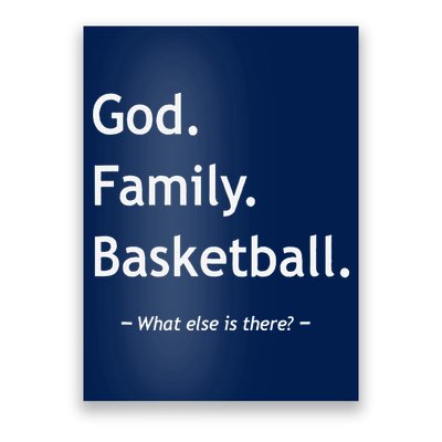Christian God Family Basketball Jesus Christ Christianity Poster