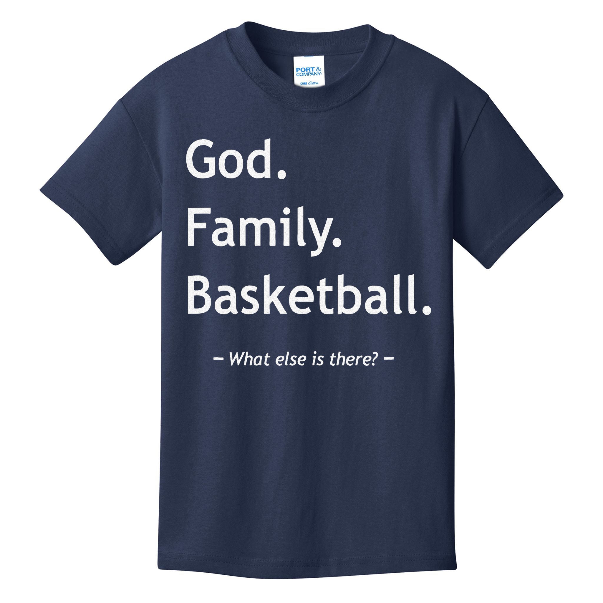 Christian God Family Basketball Jesus Christ Christianity Kids T-Shirt