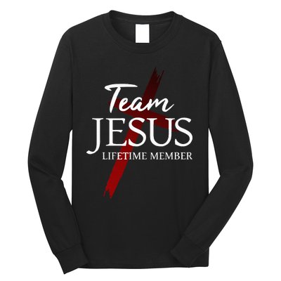 Christian God Faith Lifetime Member Team Jesus Long Sleeve Shirt