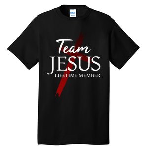 Christian God Faith Lifetime Member Team Jesus Tall T-Shirt