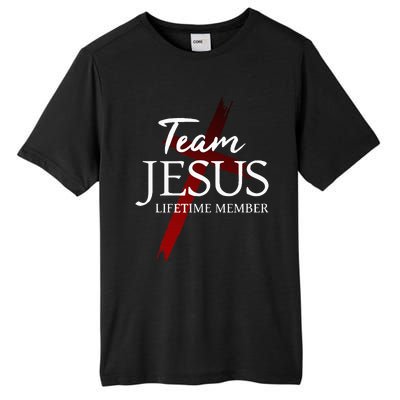 Christian God Faith Lifetime Member Team Jesus Tall Fusion ChromaSoft Performance T-Shirt