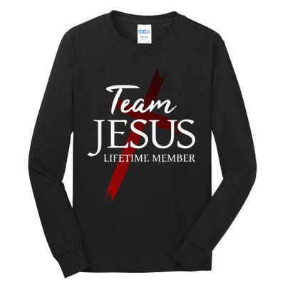 Christian God Faith Lifetime Member Team Jesus Tall Long Sleeve T-Shirt