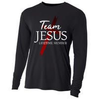 Christian God Faith Lifetime Member Team Jesus Cooling Performance Long Sleeve Crew